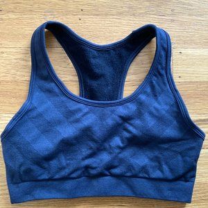 Smartwool Merino Sport Seamless Racerback Sports Bra Black Size XS